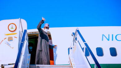 Buhari Departs New York