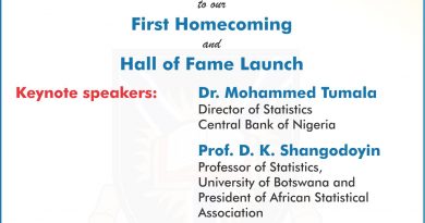 It’s a Home-Coming Day for UNIBADAN Statistics Dept. It’s a Home-Coming Day for UNIBADAN Statistics Dept.