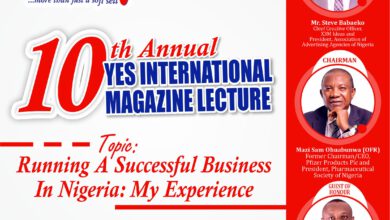 Yes International Magazine Lecture And Book Presentation Advert 2