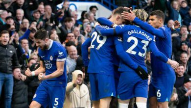 Kai Havertz Chelsea Celebrates Teammates 788694370